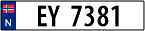Trailer License Plate